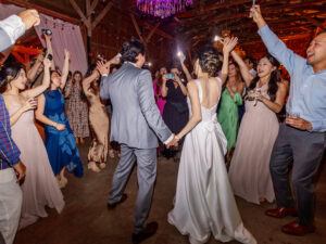 couples dancing with their guest captured like a documentary style wedding photography